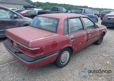 1989 Mercury Topaz Gs z USA, uszkodzony, nr VIN 1MEPM36X8KK660544